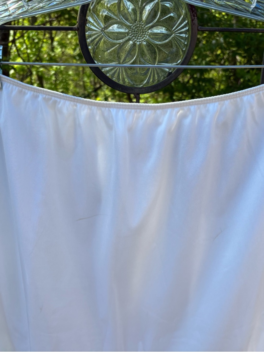 Vintage Sears White Lace-Trim Half Slip Delicate Feminine Elastic Waist Size 2S - Picture 14 of 16